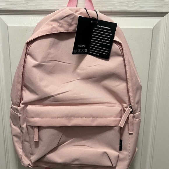 Abshoo Pink Backpack with Zip Pocket - Picture 1 of 8